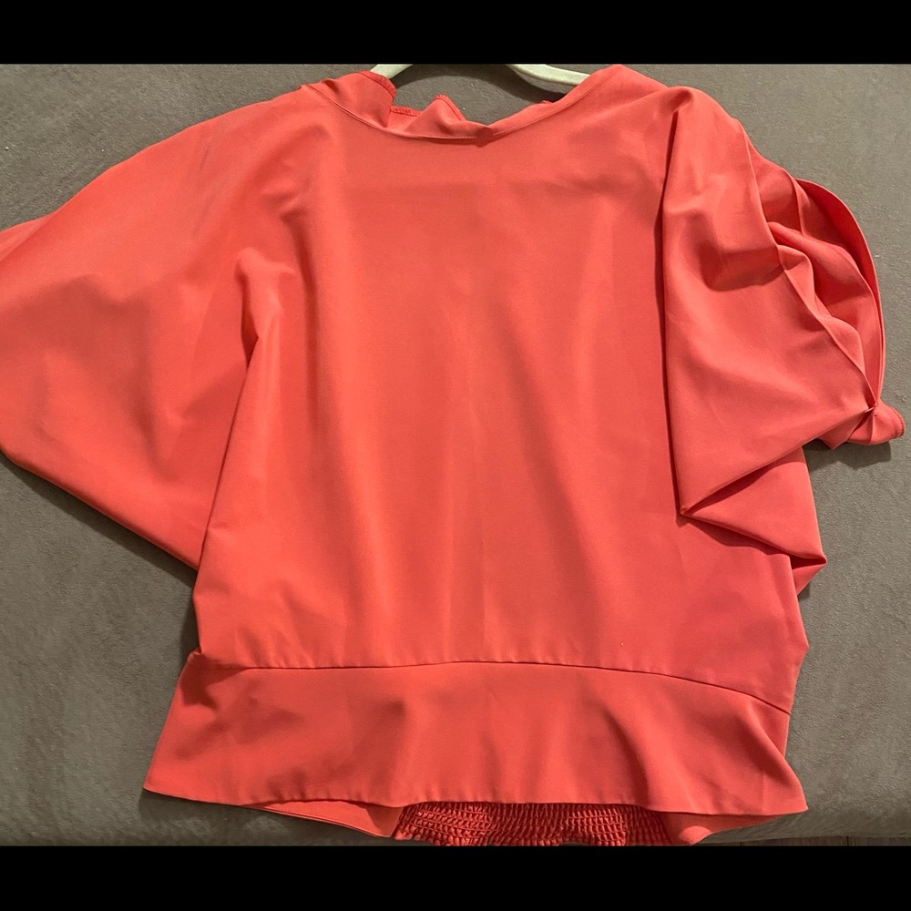 Women’s coral blouse
